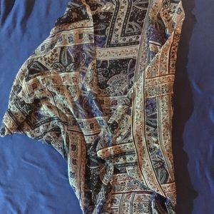 Blue paisley kimono